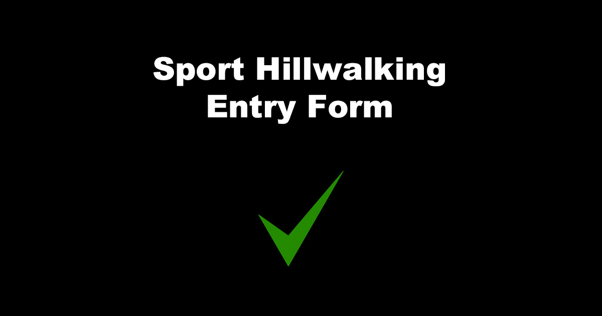 Sport Hillwalking Entry Form